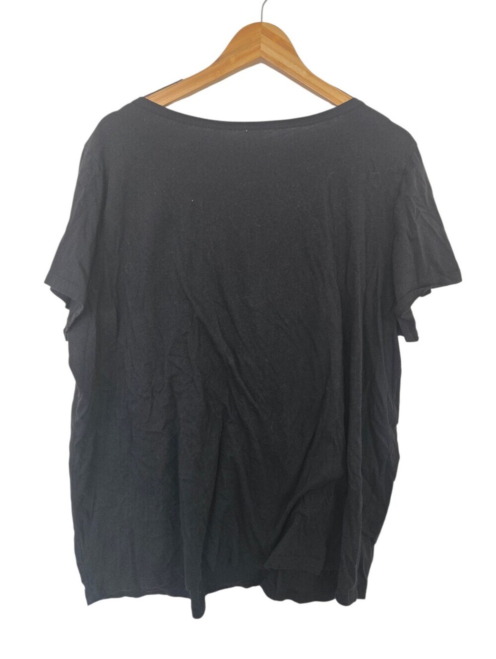 Torrid Classic Fit Black Lace-Up V-Neck Tee Size 3 / 3X - Picture 3 of 3